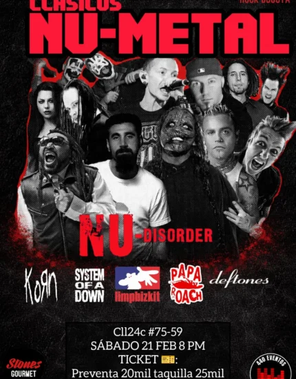 NU METAL / KORN, SYSTEM OF A DOWN, LIMPBIZKIT, PAPAROACH, DEFTONES
